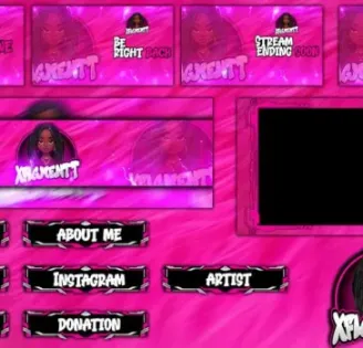 Twitch stream overlay design